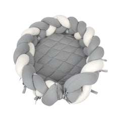 Sevi Bebe 3 in 1 Multifunctional Braided Bed & Bumper - Grey Sevi Bebe