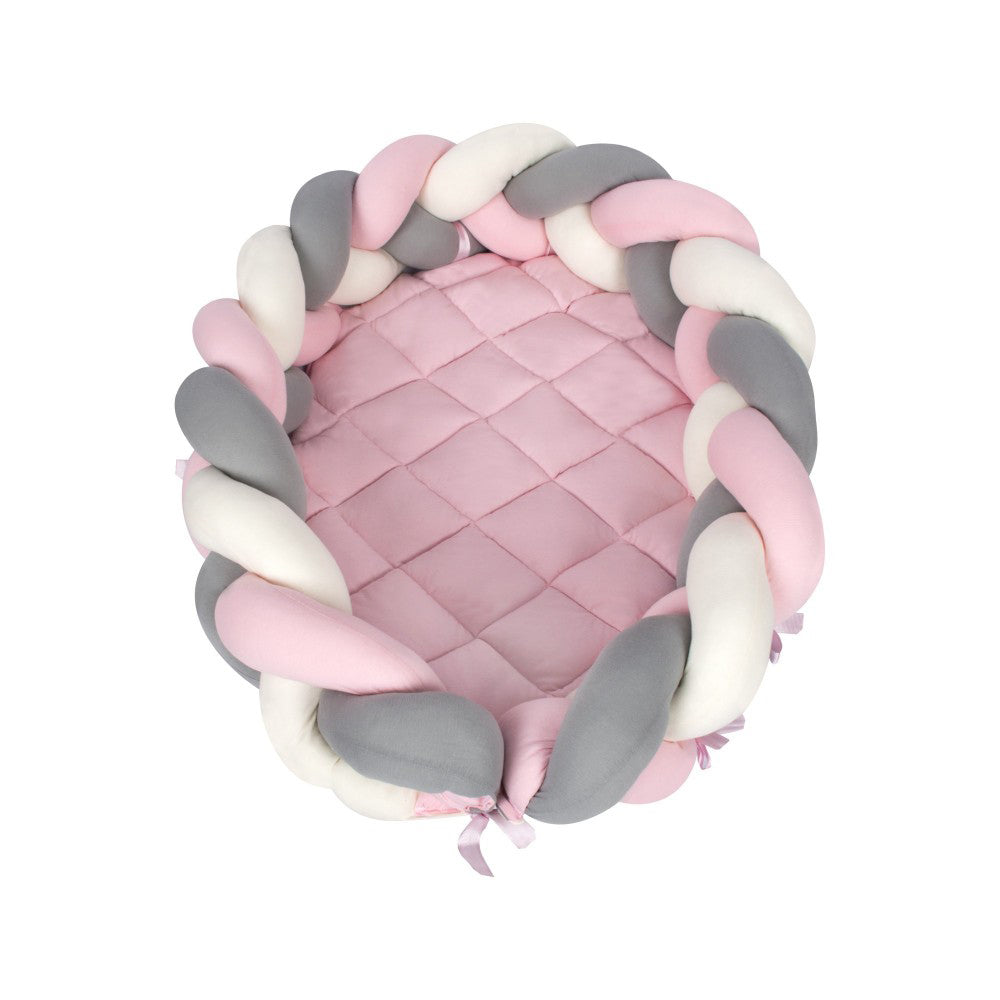 Sevi Bebe 3 in 1 Multifunctional Braided Bed & Bumper - Pink Sevi Bebe