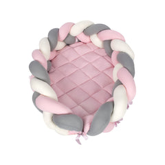 Sevi Bebe 3 in 1 Multifunctional Braided Bed & Bumper - Pink Sevi Bebe