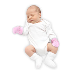 Sevi Bebe Baby Mittens (In Tulle Packaging) - Pink Sevi Bebe