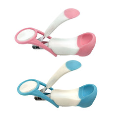 Sevi Bebe Baby Nail Clipper with Magnifier, Pink - 1 piece Sevi Bebe