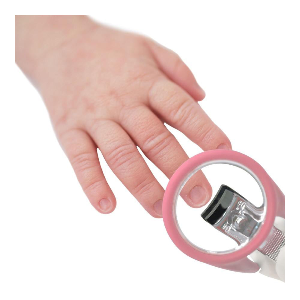 Sevi Bebe Baby Nail Clipper with Magnifier, Pink - 1 piece Sevi Bebe