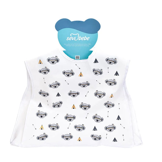 Sevi Bebe Gusseted Wearable Bib - Koala Sevi Bebe