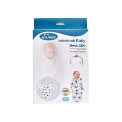 Sevi Bebe Interlock Baby Swaddle - Lamb (0-3 Months) Sevi Bebe