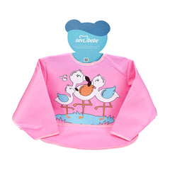 Sevi Bebe Long Sleeved Bib - Flamingo Sevi Bebe