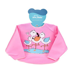 Sevi Bebe Long Sleeved Bib - Flamingo Sevi Bebe