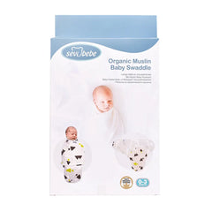 Sevi Bebe Organic Muslin Baby Swaddle - Triangle Pattern Sevi Bebe