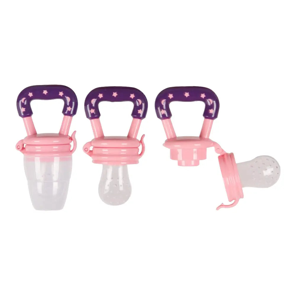 Sevi Bebe Silicone Fresh Food Feeder & Teether - Pink Sevi Bebe