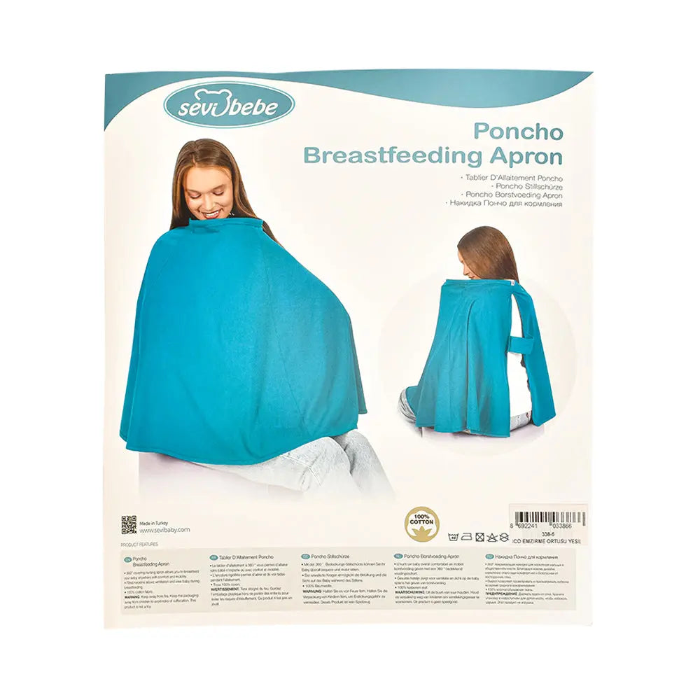 Sevi Bebe Breastfeeding Poncho Cover - Green Sevi Bebe