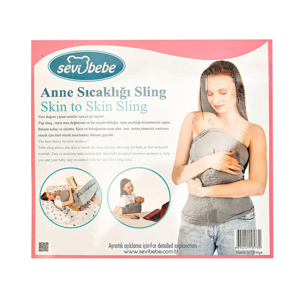 Sevi Bebe Skin To Skin Sling - Grey Sevi Bebe