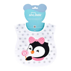 Sevi Bebe Velcro Bib - Penguin Sevi Bebe