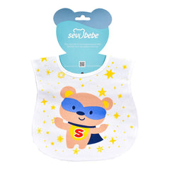 Sevi Bebe Velcro Bib - Super Bear Sevi Bebe