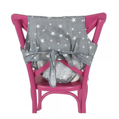 Sevi Bebe Fabric High Chair Booster - Grey Sevi Bebe