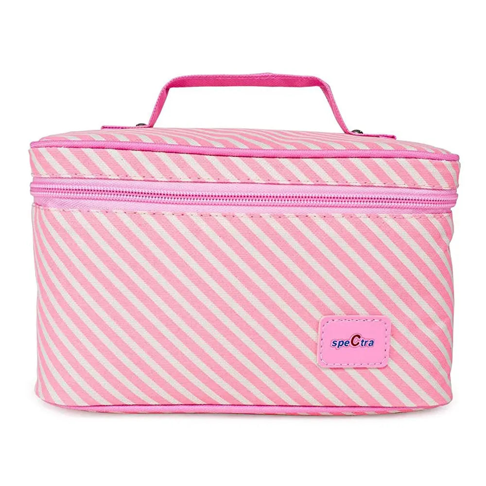 Spectra Cooler Kit with Two Containers and An Ice Pack - White and Pink Spectra