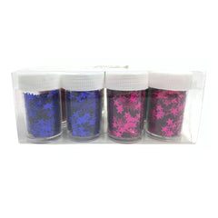 Star sequins (Purple, Pink, Red, Green, Silver, Golden)