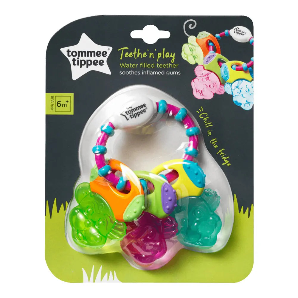 Tommee Tippee Teethe n Play Water Teether, (6 months +) - Multi Color Tommee Tippee