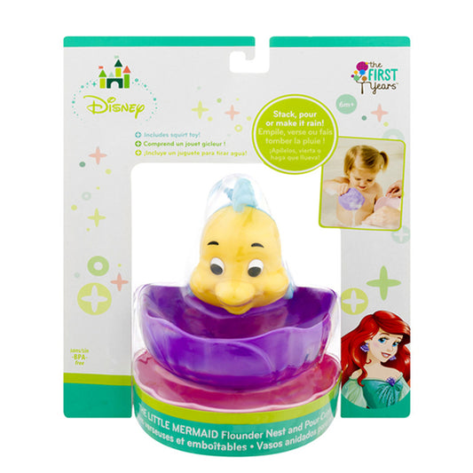 The First Year Little Mermaid Flounder Pour & Cup - 3 Pieces