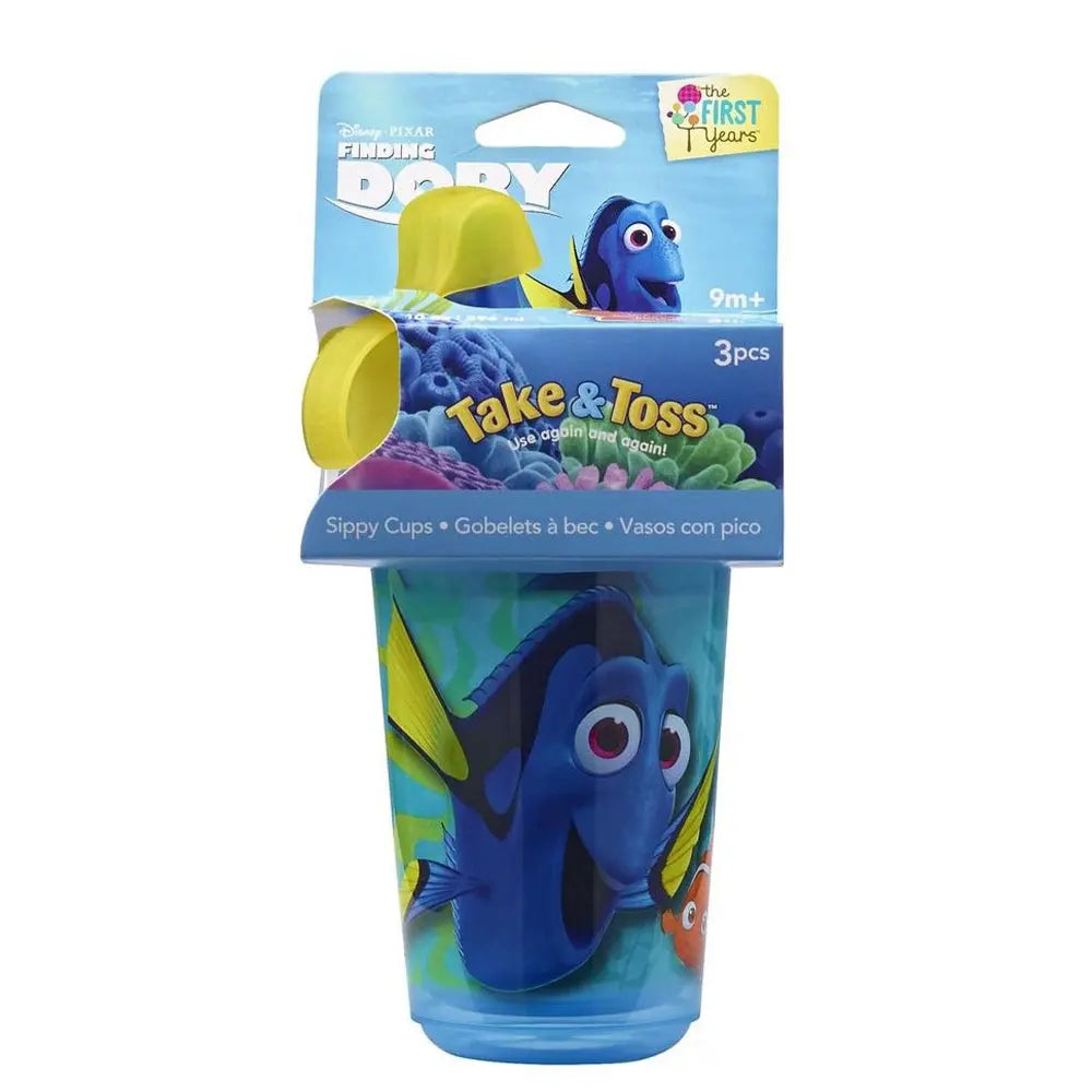The First Years Finding Dory Take & Toss Spill Proof Sippy Cup, 10 oz - Pack of 3 The First Years