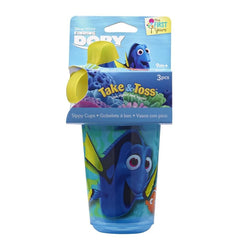 The First Years Finding Dory Take & Toss Spill Proof Sippy Cup, 10 oz - Pack of 3