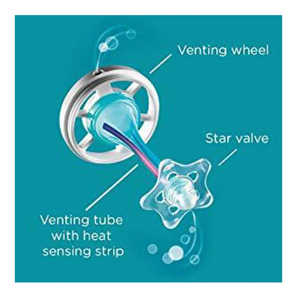 Tommee Tippee Advanced Anti Colic Heat Sensing Feeding Bottle, (340ml ) - Purple Tommee Tippee