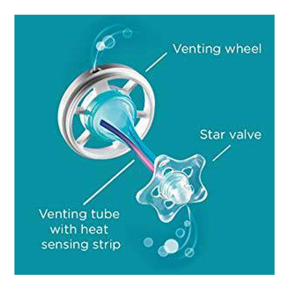 Tommee Tippee Advanced Anti Colic Heat Sensing Feeding Bottle, (340ml ) - Blue Tommee Tippee