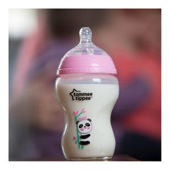 Tommee Tippee Baby Glass Bottle 250 ml - Pink Tommee Tippee