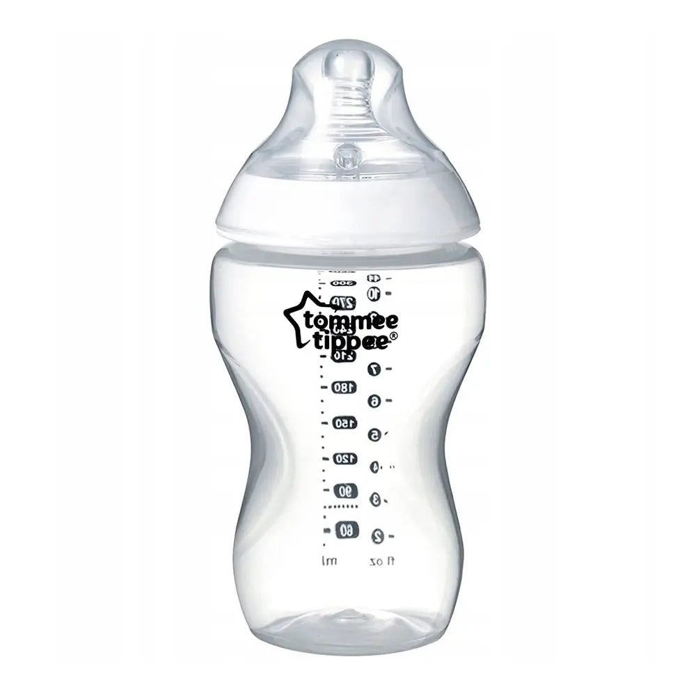 Tommee Tippee Closer to Nature Feeding Bottle :(340ml )- Clear Tommee Tippee