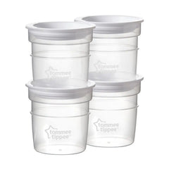 Tommee Tippee Closer to Nature Milk Storage Pots - Pack of 4 Tommee Tippee