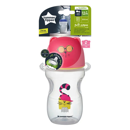 Tommee Tippee Transition Cup, 300ml - Pink Tommee Tippee