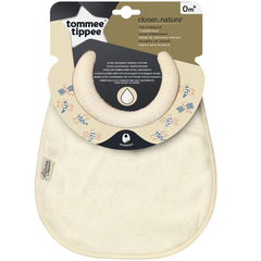 Tommee Tippee Closer to Nature Milk Feeding Bib, Reversible version - Cream Tommee Tippee