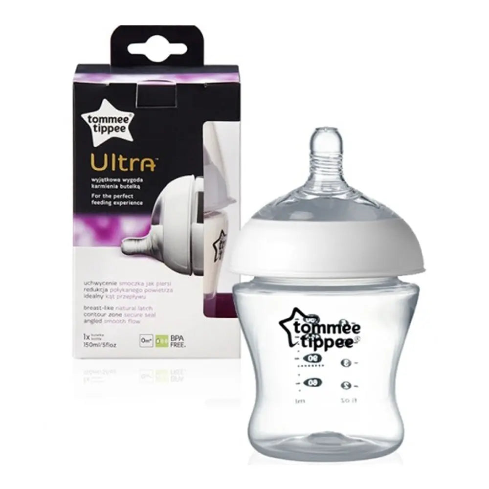 Tommee Tippee Ultra Feeding Bottle, 0 month+,( 150Ml) Tommee Tippee