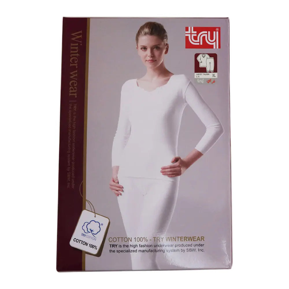 Try Women Thermal Set - White Try