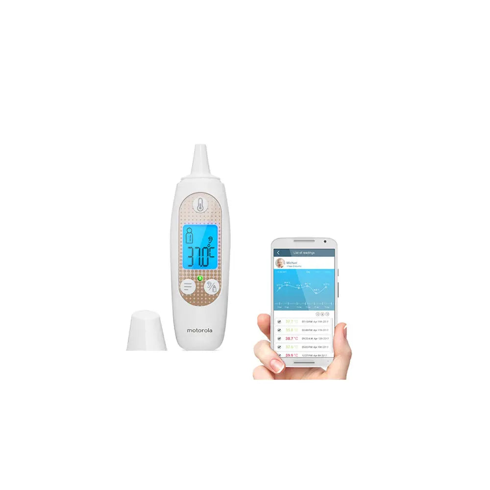 Motorola - Smart Ear Thermometer with Temperature Tracking Motorola