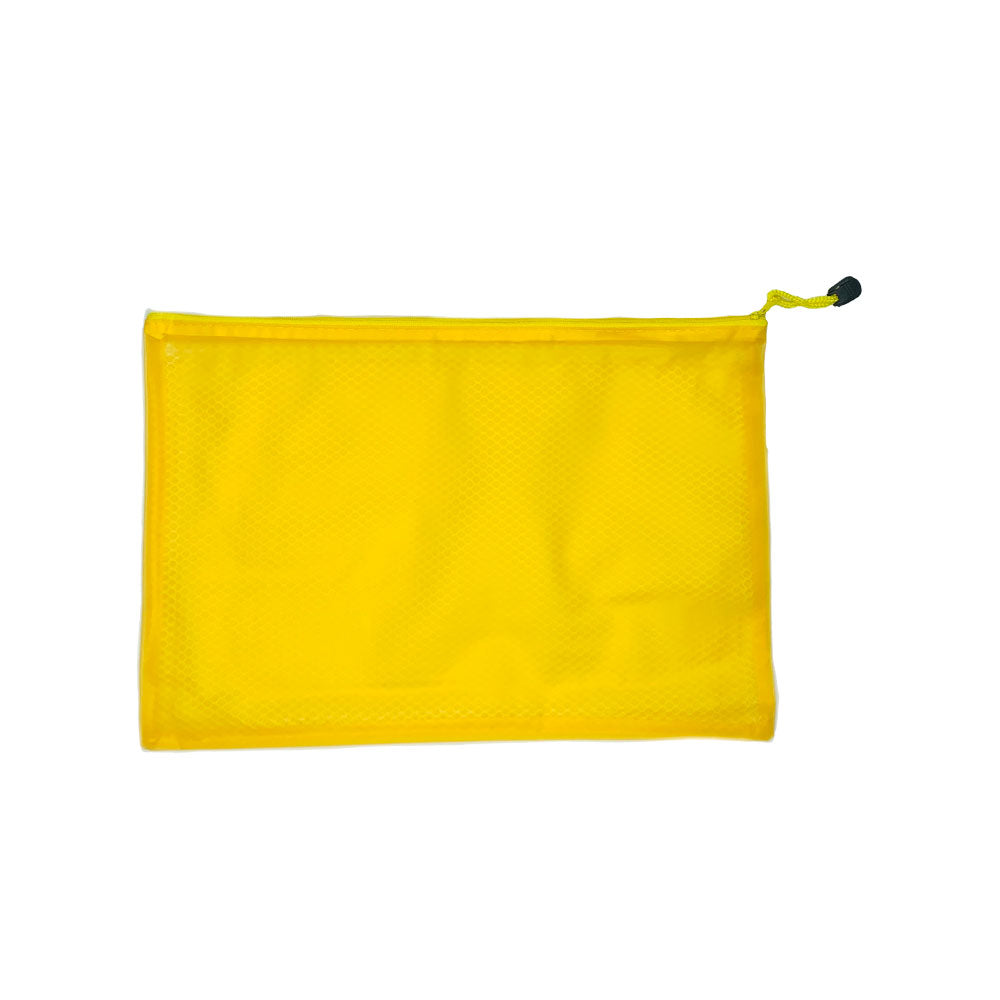Waterproof Folder Zipper Bag - Yellow Generic Brand