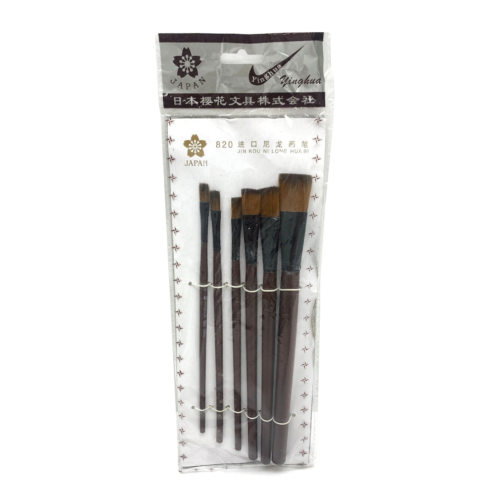 Yinghua 820 paint brush, Set of 6 pieces Yinghua