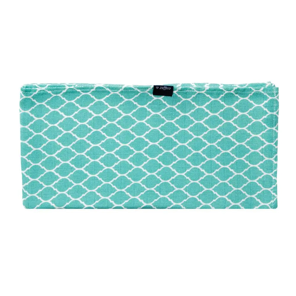 Zaffiro Baby Muslin Turquoise Diamond Zaffiro