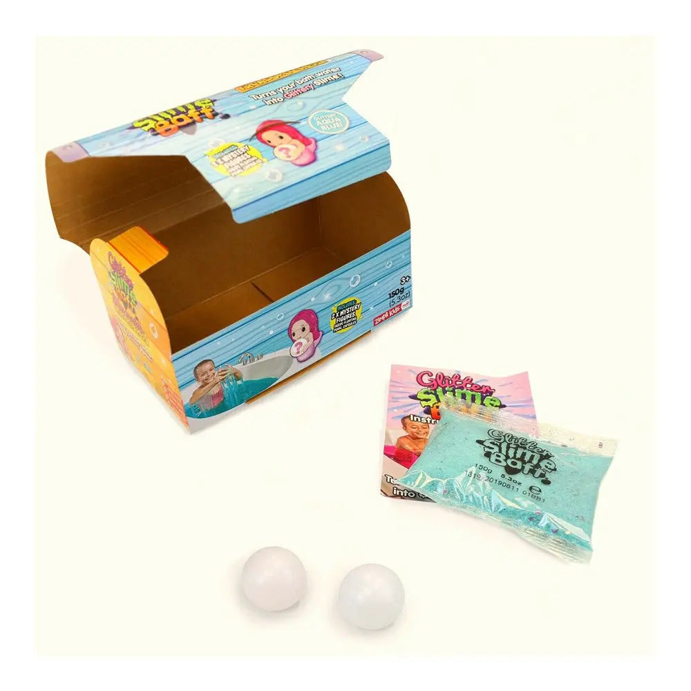 Zimpli Kids Glitter Slime Baff - Mermaid Treasure Chest - Aqua Blue Zimpli Kids