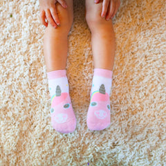 Zoocchini Baby Terry 3 pc Sock set -  Allie the Alicorn