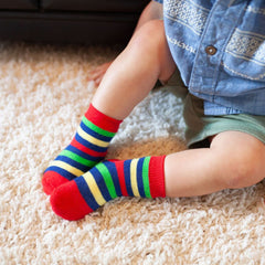 Zoocchini Baby Terry Sock set - Pack of 3 - Devin the Dinosaur (0 to 24 months)
