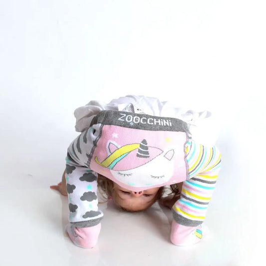 Zoocchini Comfort Crawler Babies Legging and Sock set - Allie the Alicorn Zoocchini