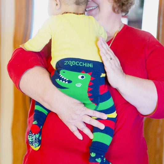 Zoocchini Comfort Crawler Babies Legging and Sock set - Devin the Dinosaur Zoocchini