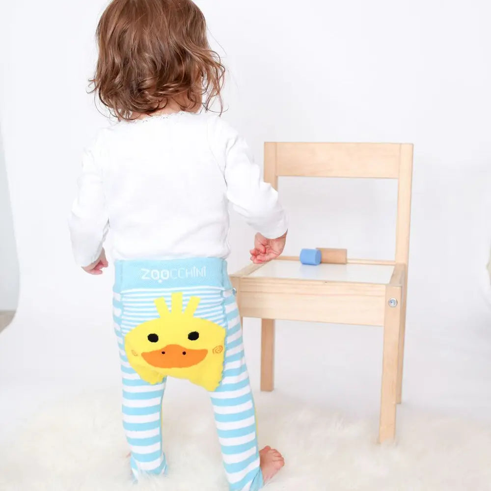 Zoocchini Comfort Crawler Babies Legging and Sock set - Puddles the Duck (12-18m) Zoocchini