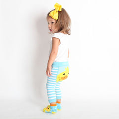 Zoocchini Comfort Crawler Babies Legging and Sock set - Puddles the Duck (12-18m)