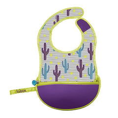 B.Box Travel Bib + Spoon - Cactus Capers