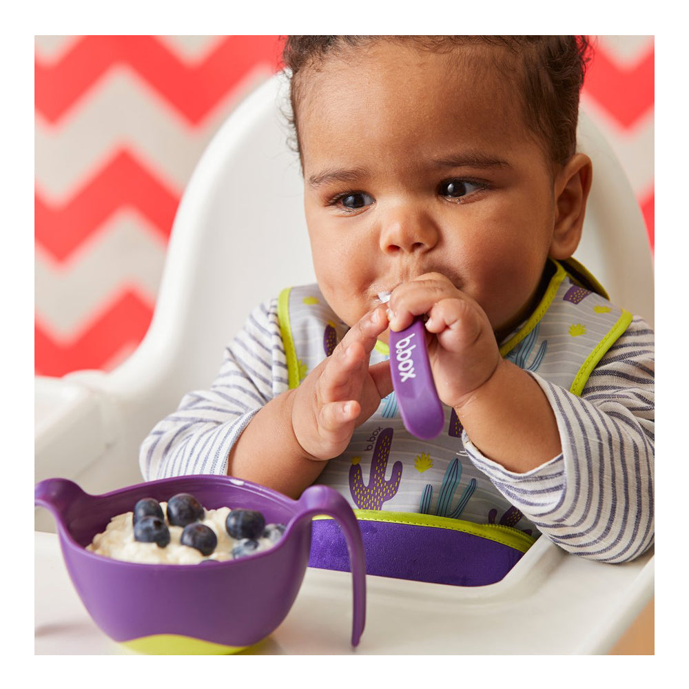 B.Box Travel Bib + Spoon - Cactus Capers B.Box