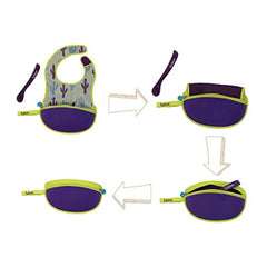 B.Box Travel Bib + Spoon - Cactus Capers B.Box
