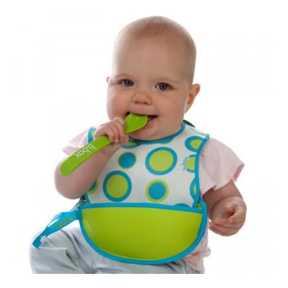 B.Box Travel Bib + Spoon - Retro Circles B.Box