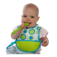 B.Box Travel Bib + Spoon - Retro Circles B.Box