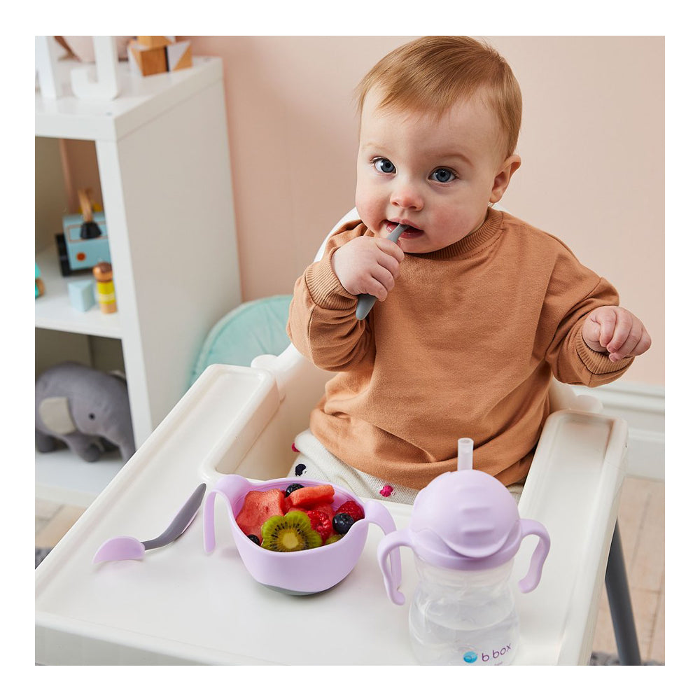 B.Box Bowl and Straw - Boysenberry B.Box
