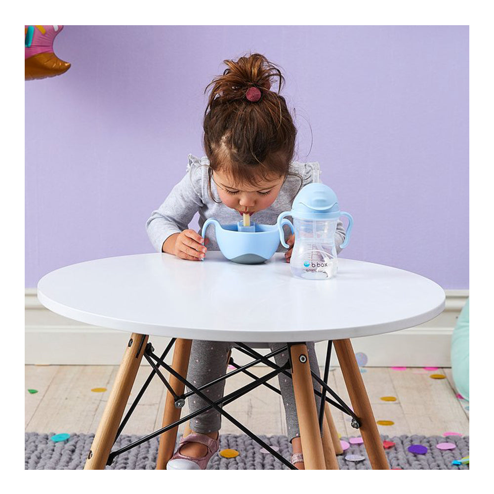 B.Box Bowl and Straw - Bubblegum B.Box